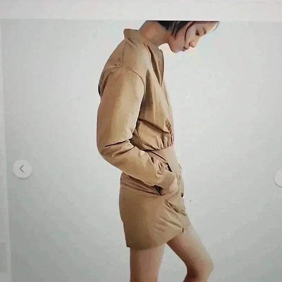 ZARA MINI BOMBER DRESS - Picture 4 of 5